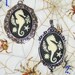 Skeletal Seahorse Sea Cameo Pendant