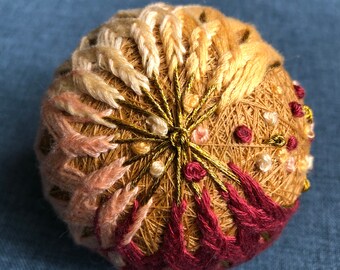 Temari ball witch charm - Let The Sun Shine In
