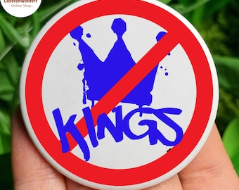 No Kings Button Or Magnet, Resist, Protest Button, Protest Pin, Resist Button, Protect Our Rights, Hands Off Button, No Kings, Anti Trump