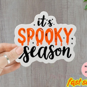 It&#39;s Spooky Season Sticker/Car Magnet, Halloween Sticker, Sticker for fall, Laptop/Bottle Sticker, Halloween Gift, Trendy Sticker