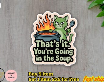 Pegatina/imán para coche con meme de gato sarcástico, pegatina de humor negro extraño, pegatina de gato divertido