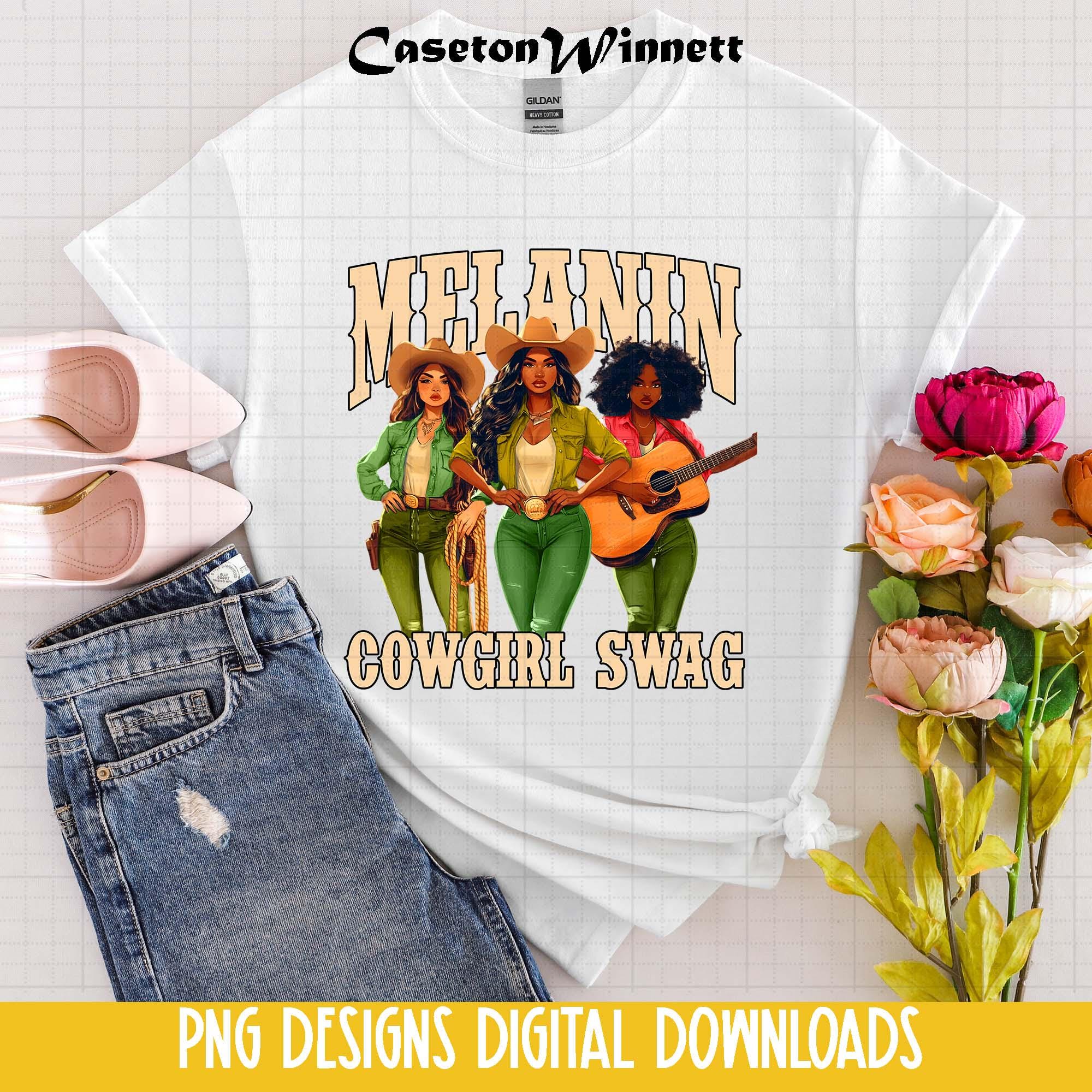 African Melanin Cowgirl Swag Sweatshirt Cowgirls Black History Pride TS02