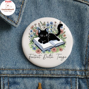 Subtle Anti Trump Cat Ladies Pin, Foxtrot Delta Tango Pin Buttons, FDT Pin, Floral FDT Pin, Feminist Pin, Political Pin, Liberal Pin