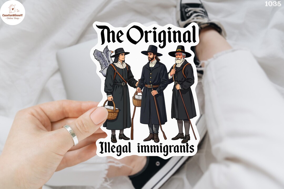 Original Illegal Immigrants Sticker Civil Rights Human Rights Political ...