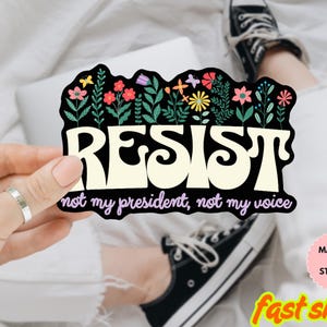 Resist Sticker/Car Magnet, Resist Bumper Sticker, Reproductive LGBT Sticker, Resist Car Stickers, Science Feminist Activist Vinyl Sticker