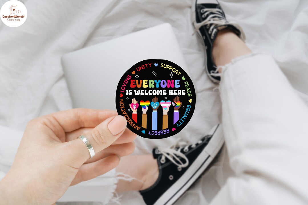 Idaho Teacher Sticker, Everyone is Welcome Here Sticker, Inclusion and ...