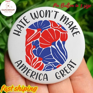 Activist Pin button| Social Justice Accessory |Immigrant Rights Matter | Anti Trump Pin | Resistance Pin, Anti MAGA Pin, Anti Resist
