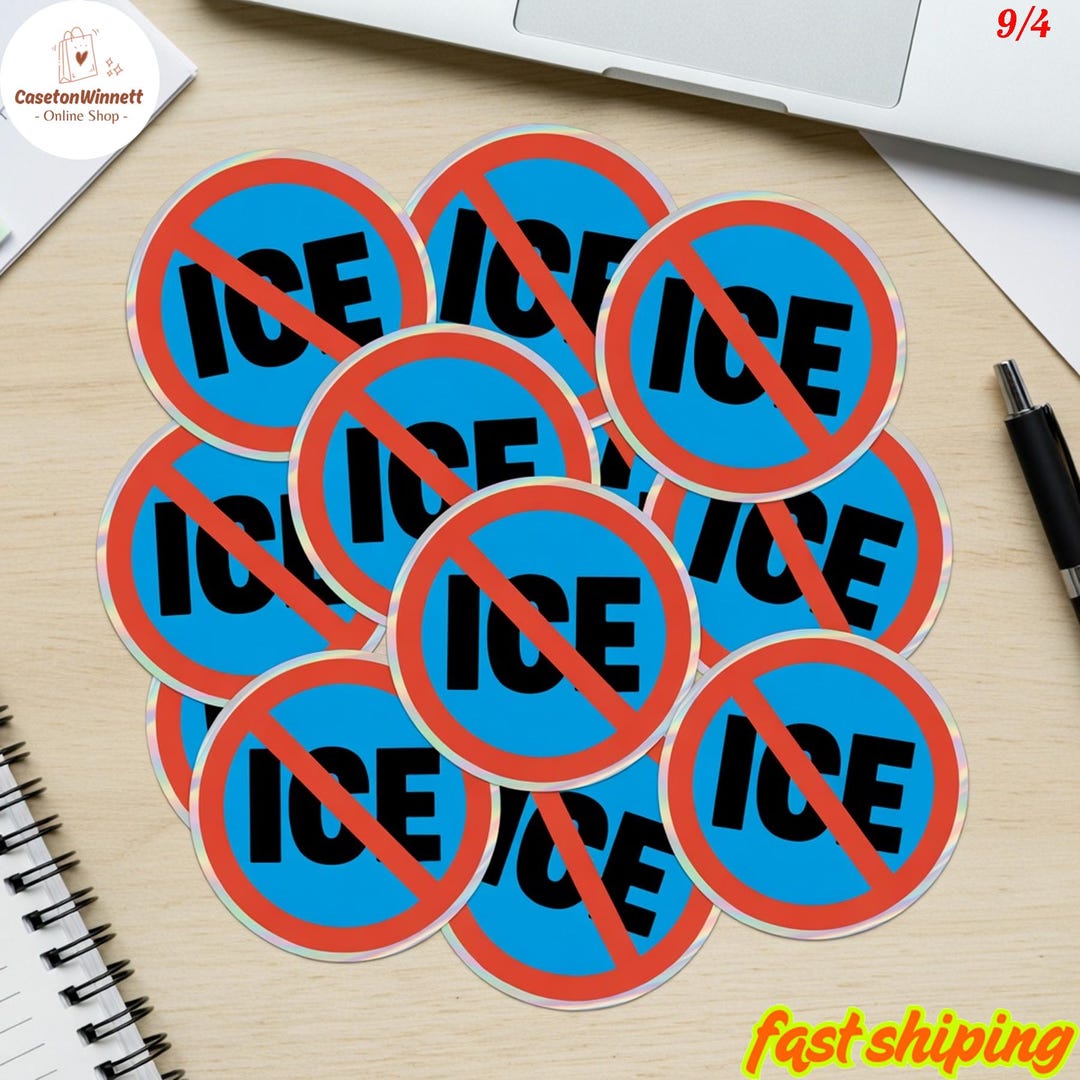 No Ice Sticker Pack, Anti-ice Pro Immigration Decal, Social Justice ...