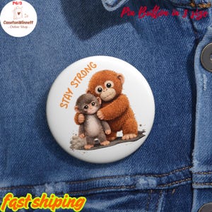 Knapp med Punch Monkey-motiv i 3 storlekar, Punch-Kun-makakknapp, emaljnål med viral japansk zoo-apa