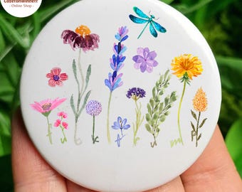 Subtle Watercolor Anti Trump Pin, Activist Badge, Resistance Pin, Protest Button, FDT Sticker, Anti Trump Sticker