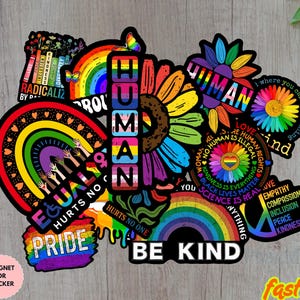 HBTQ-klistermärkesark, Pride-månadsklistermärke, HBTQ-present, vattentäta vinyldekaler