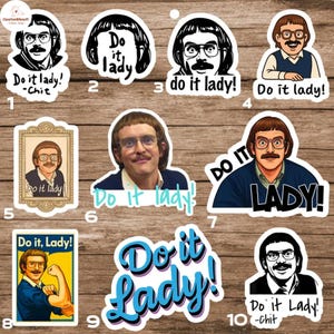 10+Chit Do It Lady Sticker/Car Magnet, Viral TikTok Quote Sticker, Funny Waterproof Decal,Laptop Sticker,Aesthetic Motivation Sticker