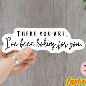 There You Are I’ve Been Looking for You Book Sticker, Vinyl, Book Inspired, Quote Kindle Sticker, ACOTAR, Bookish Stickers Romantasy