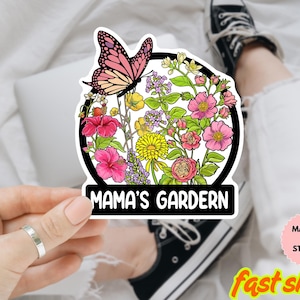 Personalized Garden Custom Name Sticker, Gardener, Florist, Plant Lover, personalized sticker, custom, name sticker, tumbler sticker