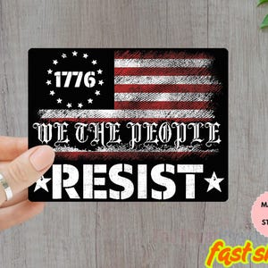 RESIST Sticker/Car magnet, Political sticker, Anti Trump Sticker ,Human rights, civil rights, Anti Racism, Emigrant rights, Activist Sticker