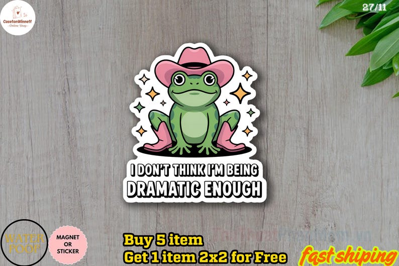 Funny Frog Sticker/car Mganet, Funny Trendy Meme, Sarcastic Mental ...