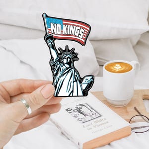 America Has No King Vinyl Sticker, Anti Trump Sticker , Political Protest Sticker, USA Freedom Sticker, Democracy