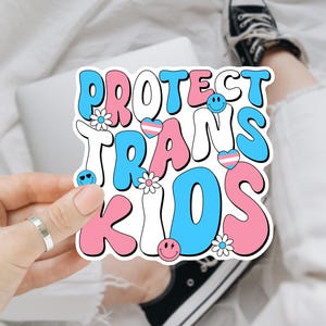 Protect Trans Kids Sticker/Car Magnet, Trans Pride Vinyl Sticker, Protect dolls Decal, LGBTQ Sticker, Equality Sticker, Human Rights Sticker