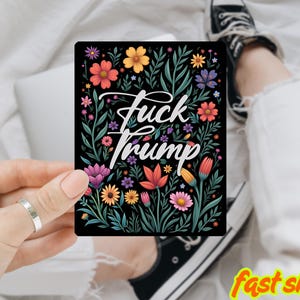 Subtle F*ck Trump and Musk Sticker | Womens Rights, Equal Rights Decal | Anti Trump, Anti Musk | Anti ICE Sticker | Bumper Sticker
