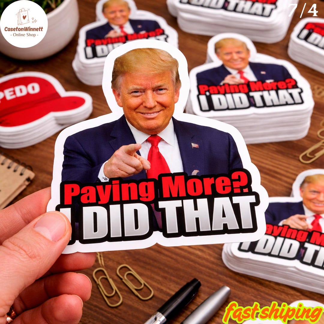 Action This Dat Sticker I Did That Sticker Sheet, Political Humor, Waterproof Vinyl Decals ...