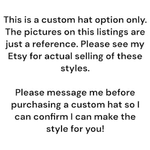 Crochet Ruffle Custom Hat