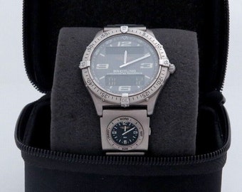 horloge BREITLING 'B-1-Aerospace' - Titanium - E75362 - Quartz - Multifunctioneel - Heren + UTC