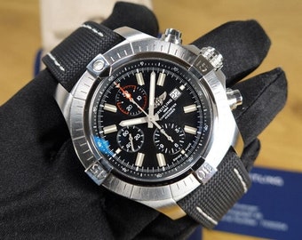 bekijk BREITLING 48 mm Super Avenger II chronograaf A13375 Automatische volledige set 06/2023!