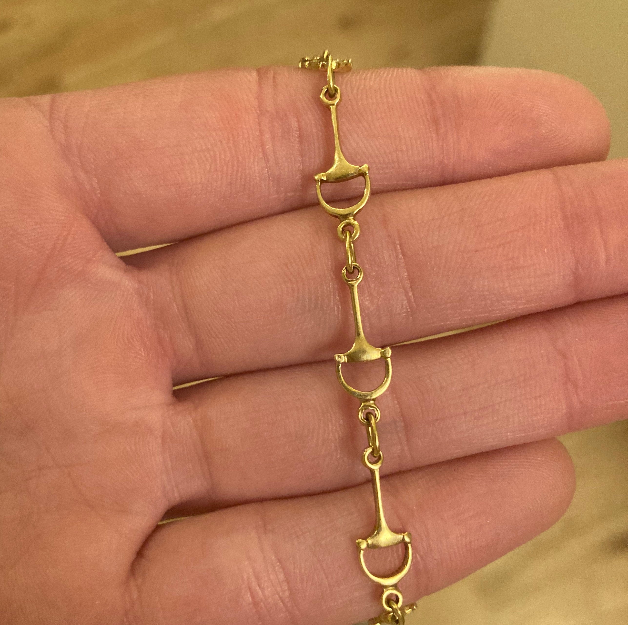 Rare Vintage Italian 18k Dainty Horse Bit Bracelet - Etsy
