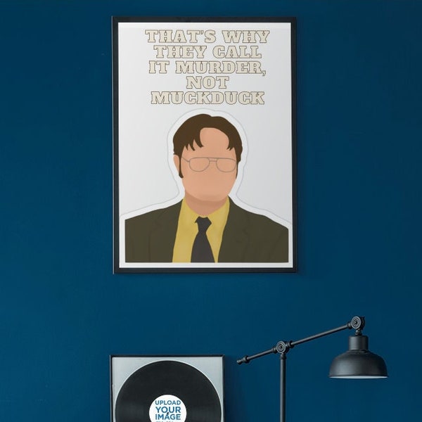 Dwight Schrute quote poster. Funny poster. The Office USA. Muckduck. Comedy. Bedroom poster.