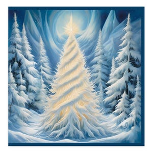 Albero luminoso - Biglietto di auguri
