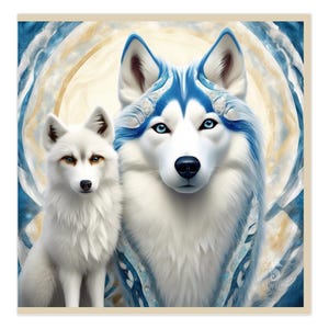 Animali fantastici - Biglietto d'auguri "Falkenwolf"