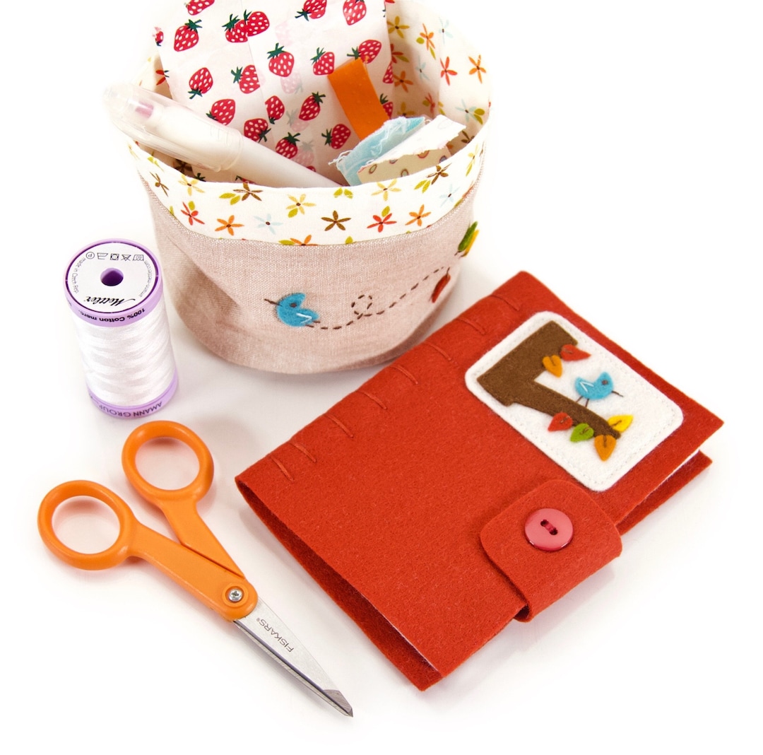 Sewing Needle Book Set, Pin Keeper and Notions Bag for Fabric Crafts