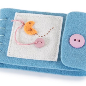 Small Felt Needle Book, Handmade For DIY Crafting, Project Pin Keeper and Needle Case, Travel Sewing Kit and Embroidery Thread Holder image 2