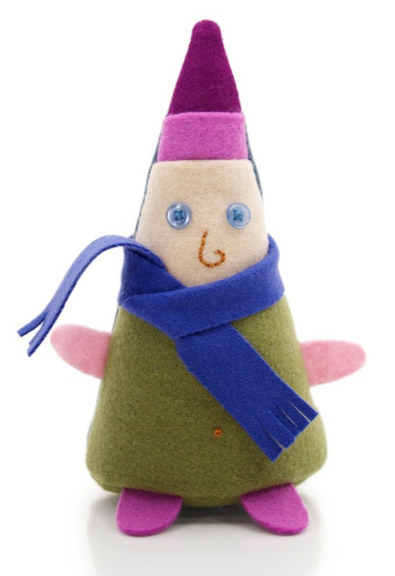 Small Elf Plush Wool Felt Gnome Plush Garden Gnome Little - Etsy