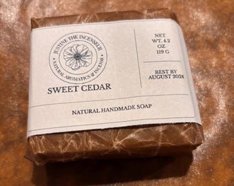 Sweet Cedar Natural Handmade Soap