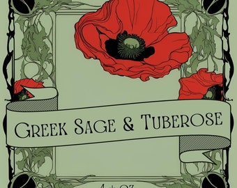 Greek Sage & Tuberose Natural Handmade Soap