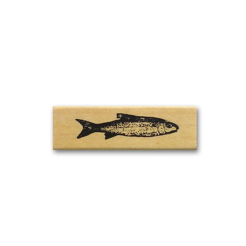 Fish Rubber Stamp Etsy