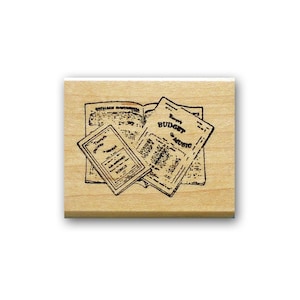 Notenblatt Stempel - Vintage Look - Sweet Grass Stamps #10