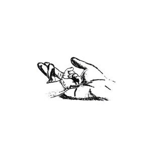 Hand in Hand UNMOUNTED Rubber Stamp - Mano de bebé y adulto #2