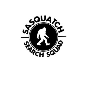 Sasquatch Search Squad UNMOUNTED Rubber Stamp - Bigfoot, Yeti