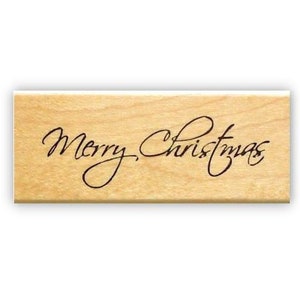 Frohe Weihnachten montiert Stempel - Fancy Schreibschrift #13