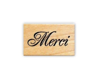 Merci Stamp Custom Stamp Thank You Wedding Stamp Personalized Stamps STHAN301 - S.3 Merci Rubber Stamp Favor Stamp Thank You Stamp