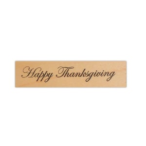 Tampon en caoutchouc monté Joyeux Thanksgiving, sentiment d'automne pour carte de voeux CM #5