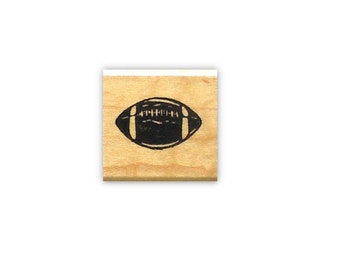 tiny Football Rubber Stamp Mounted - Fall / Autumn High School / College Sports - Planner #14