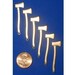 6 Brass Axe Charms, lumberjack, lumberjill, logger, Timber sports, wood splitting