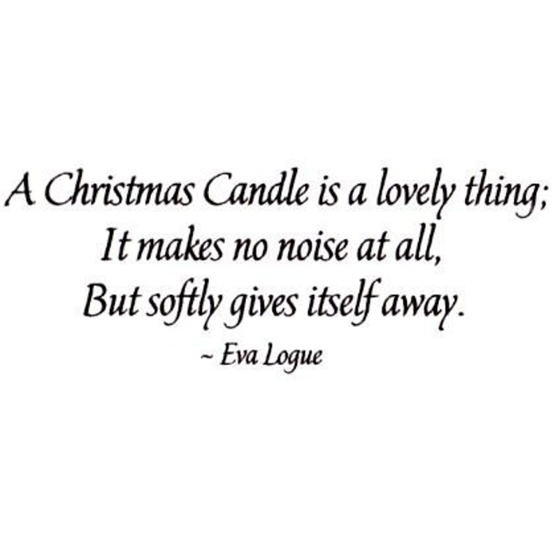 Christmas Candle Quote Mounted Rubber Stamp 19 Etsy