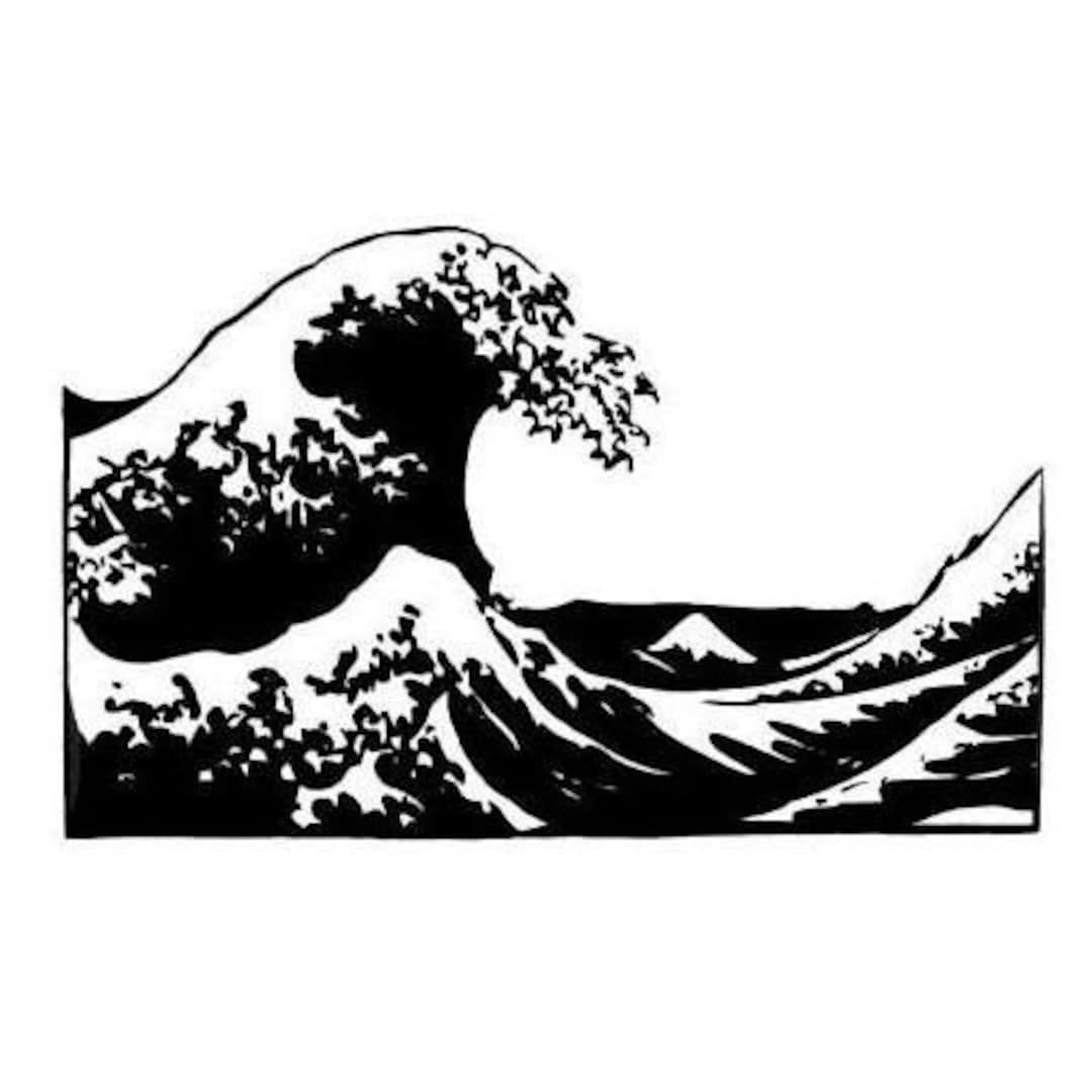 The Great Wave of Kanagawa Rubber Stamp Unmounted - Japanese