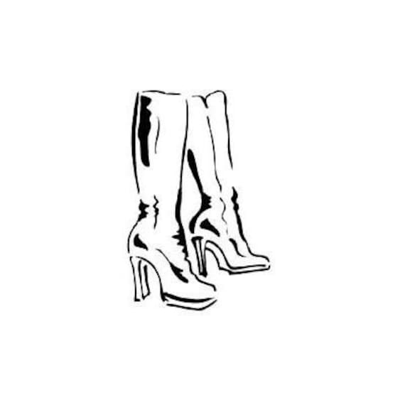 FUR COAT unmounted fashion rubber stamp ladies winter fashion #5