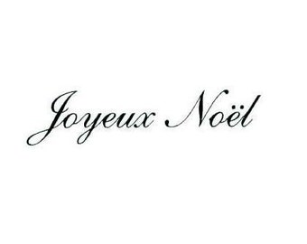 JOYEUX NOEL French Merry Christmas unmounted rubber stamp, holiday, Sweet Grass Stamps No.21