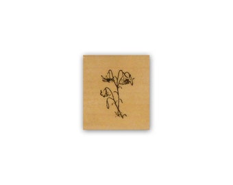 Lily Blossom Rubber Stamp - Easter Lilies - Bereavement Flowers - CMS #2